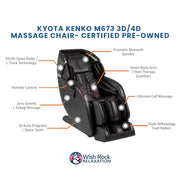 Kyota Kenko M673 3D/4D Massage Chair - Certified Pre-Owned image 4
