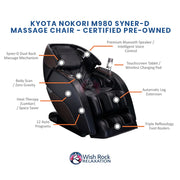 Kyota Nokori M980 Syner-D Massage Chair - Certified Pre-Owned image 4