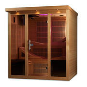 Dynamic Monaco 6-person Ultra Low EMF FAR Infrared SaunaGolden Designs Toledo 6 Person Full Spectrum Hybrid Sauna image 3