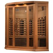 Maxxus 3-Person Corner Full Spectrum Infrared Sauna - Canadian Red Cedar image 6
