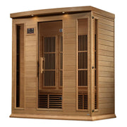 Maxxus 4 Person Corner Near Zero EMF FAR Infrared Sauna - Canadian Hemlock image 3
