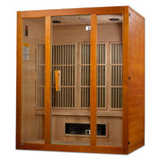 Maxxus "Alpine" Dual Tech 3-Person Corner Low EMF FAR Infrared Sauna - Canadian Hemlock image 5
