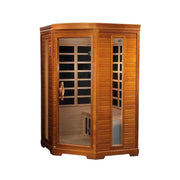 Dynamic Heming Elite 2-person Corner Ultra Low EMF FAR Infrared Sauna - Canadian Hemlock image 2