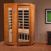 Dynamic Heming 2-Person Corner Low EMF FAR Infrared Sauna - Canadian Hemlock image 2