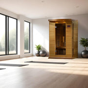 Maxxus "Cholet Edition" 2-Person Near Zero EMF FAR Infrared Sauna - Canadian Red Cedar image 2