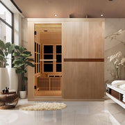 Golden Designs Catalonia 8-person PureTech™ Near Zero EMF (Under 2MG) FAR Infrared Sauna (Canadian Hemlock) image 2