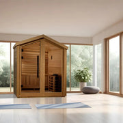 Golden Designs "Savonlinna" 3 Person Outdoor Traditional Sauna - Canadian Red Cedar image 2