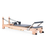 Elina Pilates Lignum Reformer Bundle - Waterproof Beechwood, Quiet Carriage, Adjustable Resistance