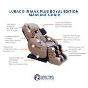 Luraco i9 Max Plus Royal Edition Massage Chair image 5