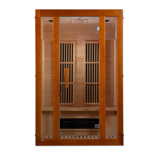 Maxxus Aspen Dual Tech 2 person Low EMF FAR IR Sauna (MX-J206-02S)