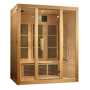 Maxxus "Bellevue" 3 person Low EMF FAR Infrared Sauna - Canadian Hemlock image 3