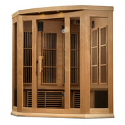 Maxxus Avignon 3 Person Corner Near Zero EMF FAR IR Sauna (MX-K356-01-ZF)