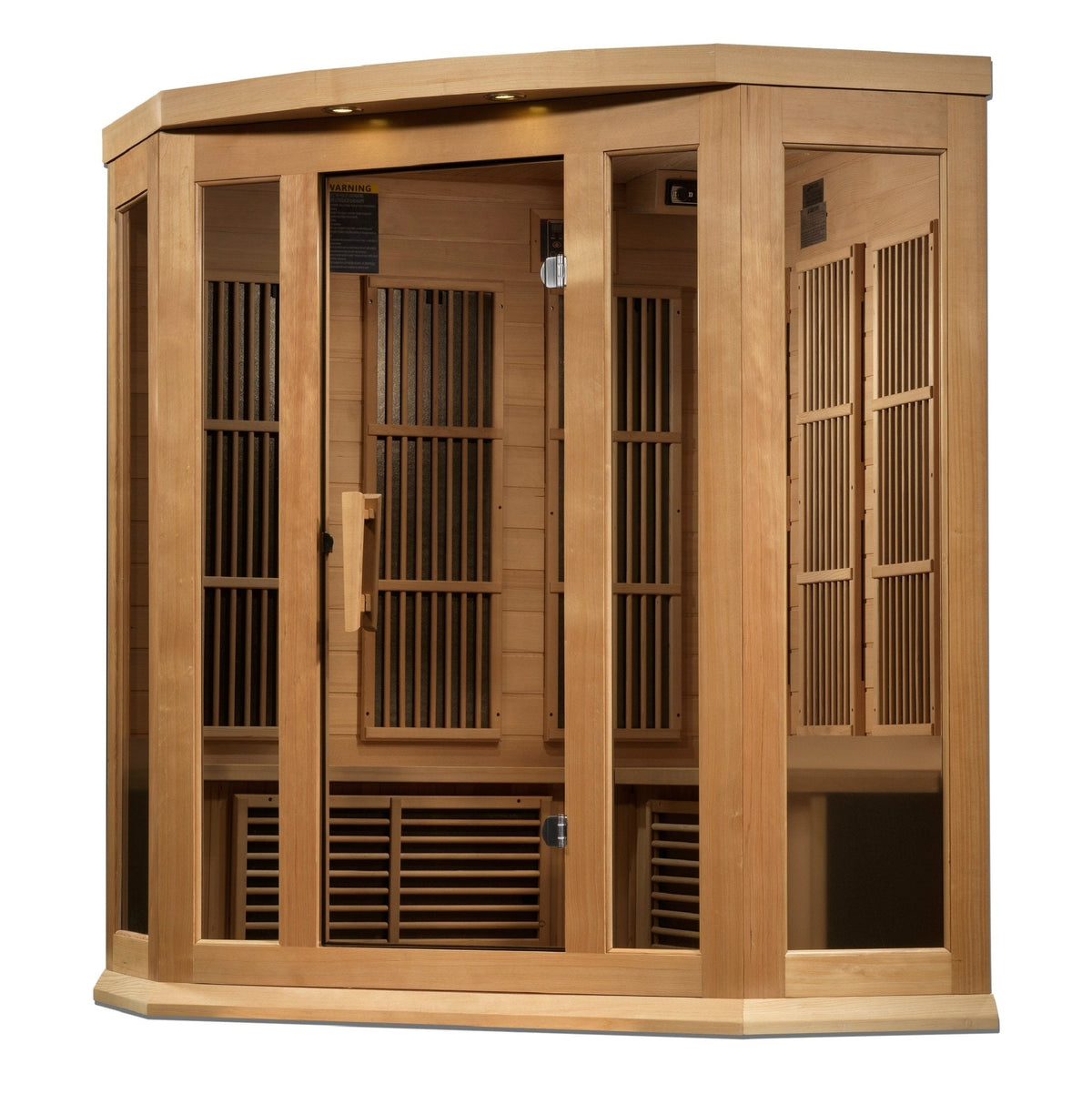 Maxxus Avignon 3 Person Corner Near Zero EMF FAR IR Sauna (MX-K356-01-ZF)