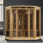 Maxxus Avignon 3 Person Corner Near Zero EMF FAR IR Sauna (MX-K356-01-ZF) image 4