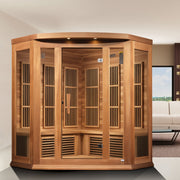Maxxus 3 Person Corner Low EMF FAR IR Sauna (MX-K356-01 CED) image 5