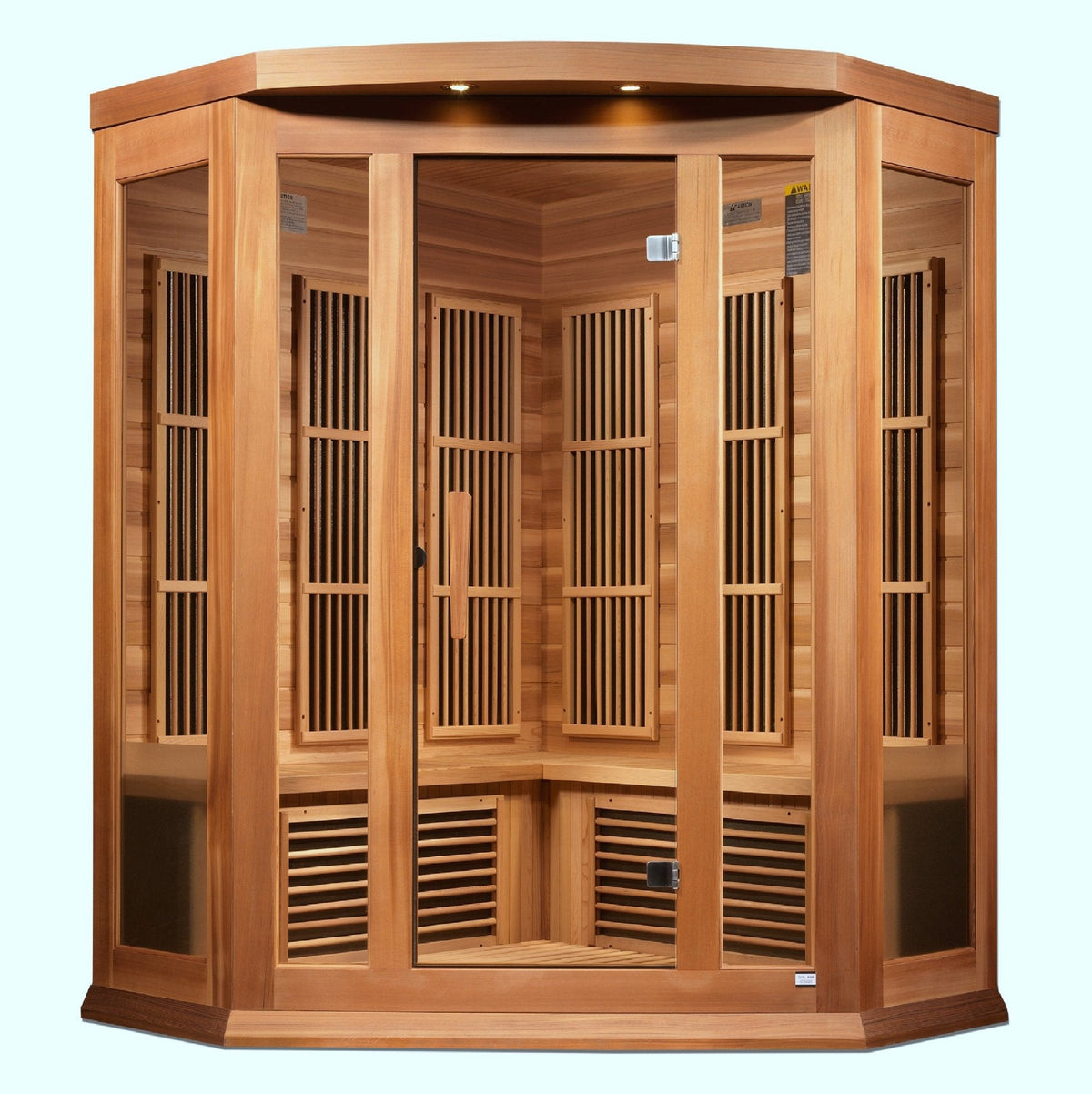 Maxxus 3 Person Corner Low EMF FAR IR Sauna (MX-K356-01 CED)