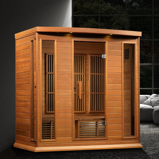 Maxxus Chaumont 4 Person Near Zero EMF FAR IR Sauna (MX-K406-01-ZF CED)