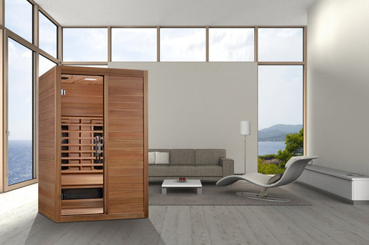 Maxxus S-Line 2 Person Full Spectrum Near Zero EMF Sauna (MX-S206-01-FS-PC)
