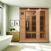 Maxxus 3 Person Low EMF FAR Infrared Sauna - Canadian Hemlock image 6