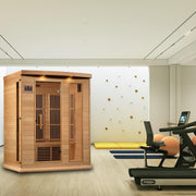 Maxxus 3 Person Low EMF FAR Infrared Sauna - Canadian Hemlock image 7