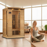 Maxxus 2 Person Low EMF FAR Infrared Sauna - Canadian Hemlock image 6