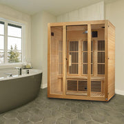 Maxxus "Bellevue" 3 person Low EMF FAR Infrared Sauna - Canadian Hemlock image 11
