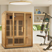 Maxxus "Bellevue" 3 person Low EMF FAR Infrared Sauna - Canadian Hemlock image 12