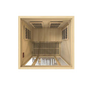 Maxxus "Seattle" 2 person Low EMF FAR Infrared Sauna - Canadian Hemlock image 7