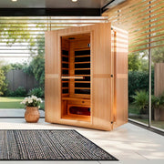 Maxxus "Serenity" Dual Tech 2-Person Low EMF FAR Infrared Sauna - Canadian Hemlock image 2