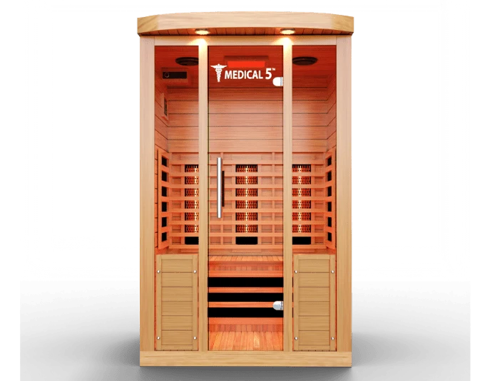 Medical Breakthrough Medical 5 2 Person Infrared Sauna - 9 Ultra Full-Spectrum Heaters, Detox & Skin Rejuvenation