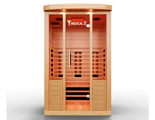 Medical Breakthrough Medical 5 2 Person Infrared Sauna - 9 Ultra Full-Spectrum Heaters, Detox & Skin Rejuvenation
