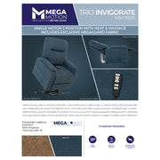 Mega Motion MM-3620 Trio Invigorate 3 Position Lift Chair image 9