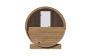 SaunaLife E6W 3 Person Traditional Outdoor Barrel Sauna w/ Window - Durable & Elegant Design image 2