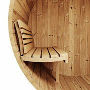 SaunaLife E6W 3 Person Traditional Outdoor Barrel Sauna w/ Window - Durable & Elegant Design image 5