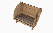SaunaLife E7 3 Person Traditional Outdoor Barrel Sauna Eco-Friendly Design with LED Lighting image 3