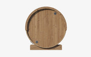 SaunaLife E8 6 Person Traditional Outdoor Barrel Sauna - 6'5" Spacious, Wi-Fi LED, Ergonomic Design image 2