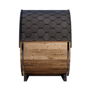 SaunaLife 6 EE6G 4 Person Traditional Outdoor Barrel Sauna - 7'3" Interior, Ergonomic Seating, Wi-Fi LED image 4