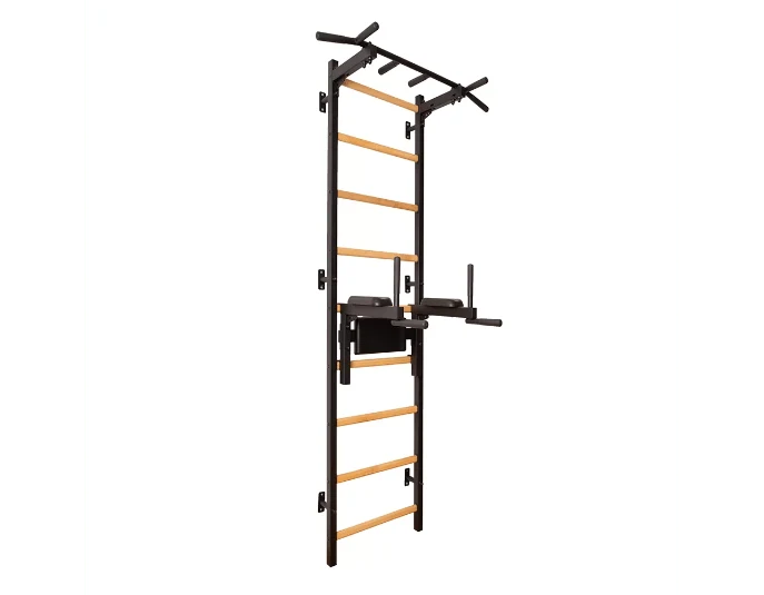BenchK Series 7 722 Multifunctional Stall Wall Bars Swedish Ladder With Pull-Up Bar & Dip Station for Home Gym