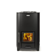 Narvi NC 16 Black 16kW Wood-Burning Sauna Heater - Durable Steel, Adjustable Feet, CE-Certified image 4
