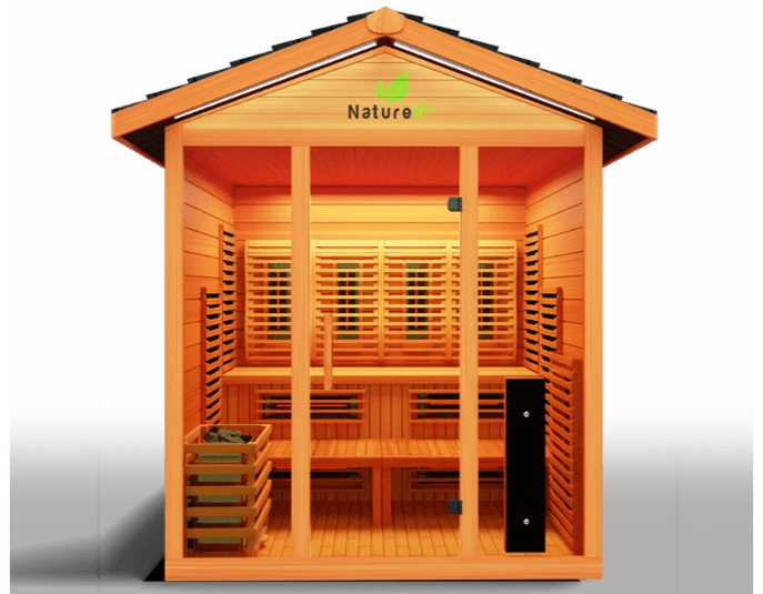 Medical Breakthrough Nature 8 V2: 4-6 Person Hybrid Sauna - Infrared & Steam