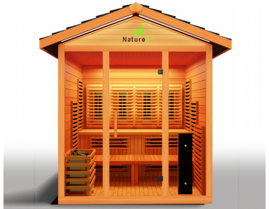 Medical Breakthrough Nature 8 V2: 4-6 Person Hybrid Sauna - Infrared & Steam