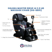 Ogawa Master Drive AI 2.0 4D Massage Chair (OG-8801) image 5