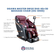 Ogawa Master Drive DUO 4D+3D Massage Chair (OG-8900) image 4