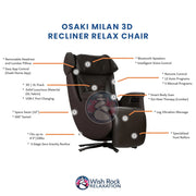 Osaki Milan 3D Recliner Relax Chair image 29