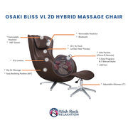 Osaki Bliss VL 2D Hybrid Massage Chair image 4