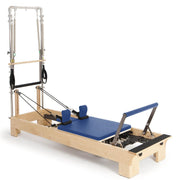 Elina Pilates Wooden Reformer With Tower - Adjustable Pulleys, Non-Slip Foot Bar & More image 6