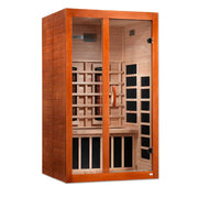 Dynamic Santiago 2-Person Full Spectrum Near Zero EMF Sauna - Canadian Hemlock