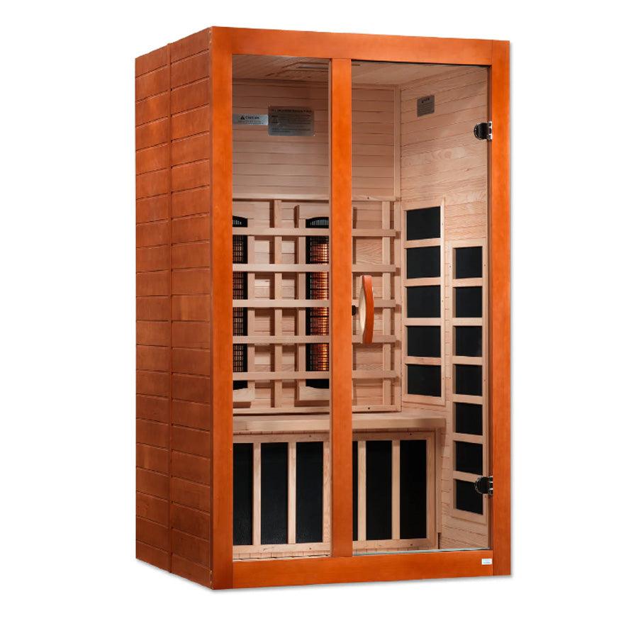 Dynamic Santiago 2-Person Full Spectrum Near Zero EMF Sauna - Canadian Hemlock