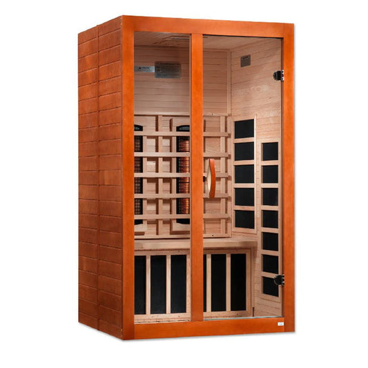 Dynamic Santiago 2-Person Full Spectrum Near Zero EMF Sauna - Canadian Hemlock