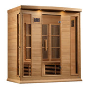 Maxxus 4 Person Corner Near Zero EMF FAR Infrared Sauna - Canadian Hemlock image 4